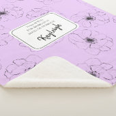 Anemoon op licht Lila Sherpa Deken (3/4)