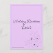 Anemoon op lichte Lila ontvangstbehuizing Kaart (Voorkant)