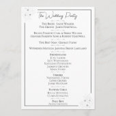 Anemoon op wit programmakaart (Achterkant)