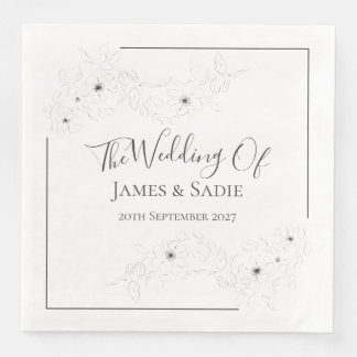 Anemoon op wit servet