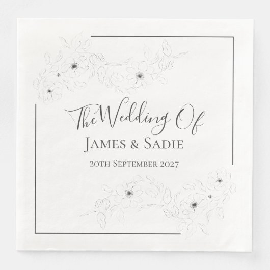 Anemoon op wit servet (Voorkant)