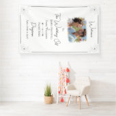 *Anemoon op witte bruiloft Zoek uw stoel Spandoek (Insitu)