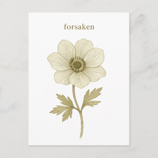 Anemoon — Verlaten Briefkaart (Voorkant)