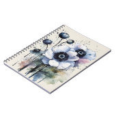 Anemoon - Watercolor bloemen Notitieboek (Linkerzijde)