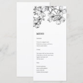 Anemoon Wedding Menu (Voorkant / Achterkant)