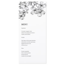 Anemoon Wedding Menu