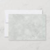 Anemoon Zwart Witte Bloem Trouw RSVP Antwoord (Achterkant)