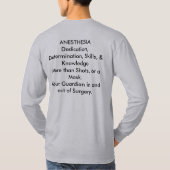 ANESTHESIADedication, Determination, Skills, & ... T-shirt (Achterkant)