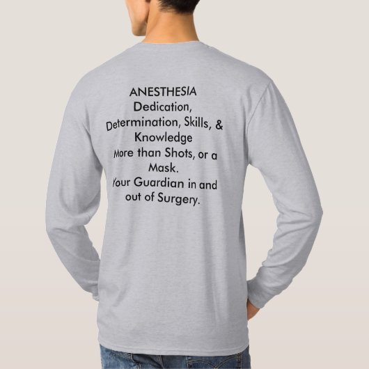 ANESTHESIADedication, Determination, Skills, & ... T-shirt (Achterkant)