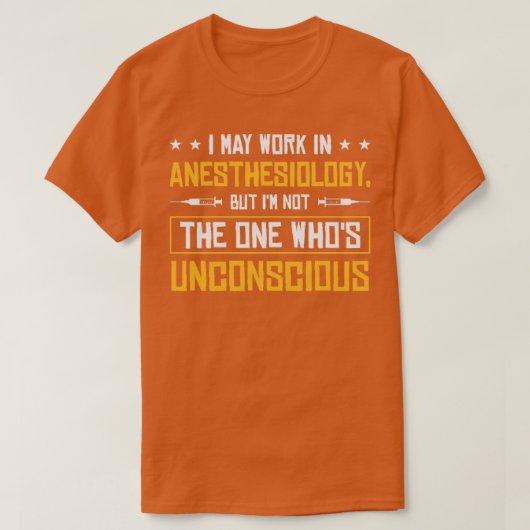 Anesthesie anesthesioloog Nurse anesthesiologie T-shirt (Design voorkant)