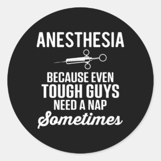 Anesthesie Anesthesioloog Verpleegkundige Anesthes Ronde Sticker