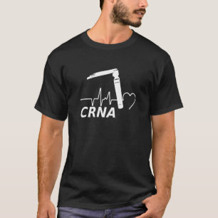 anesthesie crna met een Mac Laryngoscoop met Ekg T T-shirt