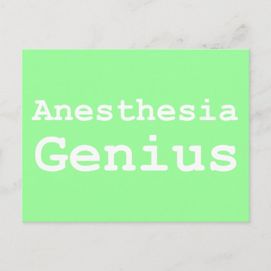 Anesthesie Genius Gifts Briefkaart (Voorkant)