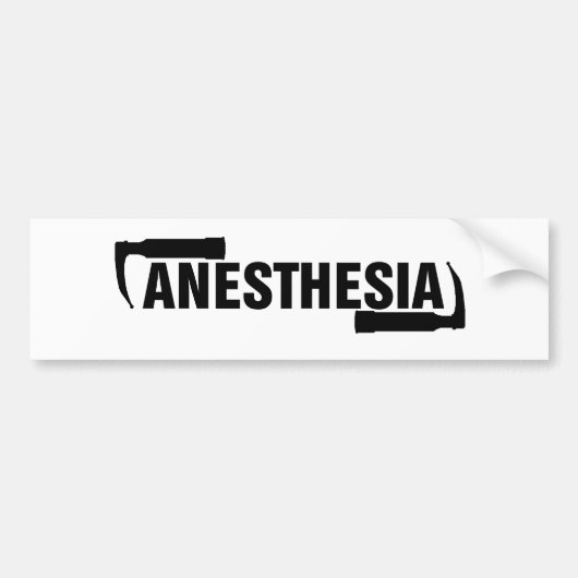 Anesthesie Mac Blade Bumpersticker (Voorkant)