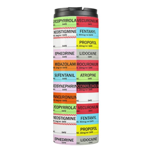 Anesthesie Mok labels (Achterkant)