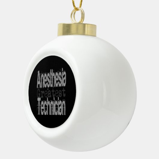 Anesthesie Technicus Extraordinaire Keramische Bal Ornament (Rechts)