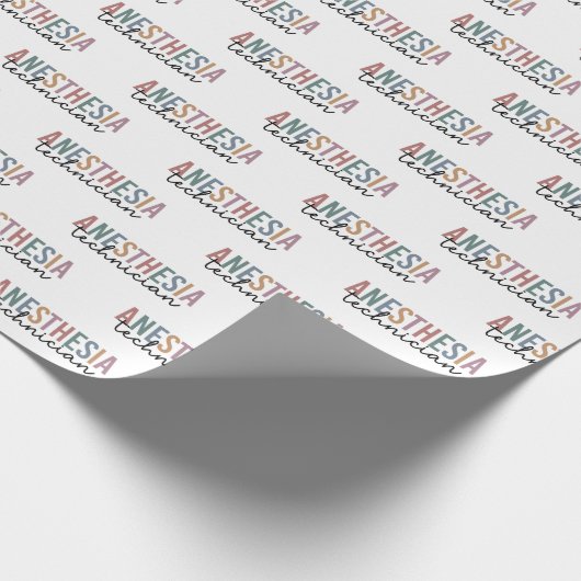 Anesthesie Technicus Retro anesthesie Tech Cadeaupapier (Hoek)