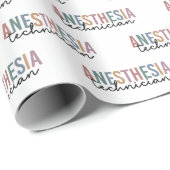 Anesthesie Technicus Retro anesthesie Tech Cadeaupapier (Rol Hoek)