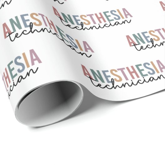Anesthesie Technicus Retro anesthesie Tech Cadeaupapier (Rol Hoek)