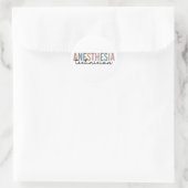 Anesthesie Technicus Retro anesthesie Tech Ronde Sticker (Tas)