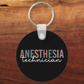 Anesthesie Technicus Retro anesthesie Tech Sleutelhanger (Achterkant)