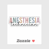 Anesthesie Technicus Retro anesthesie Tech Sticker (Vel)