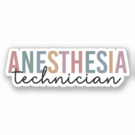 Anesthesie Technicus Retro anesthesie Tech Sticker