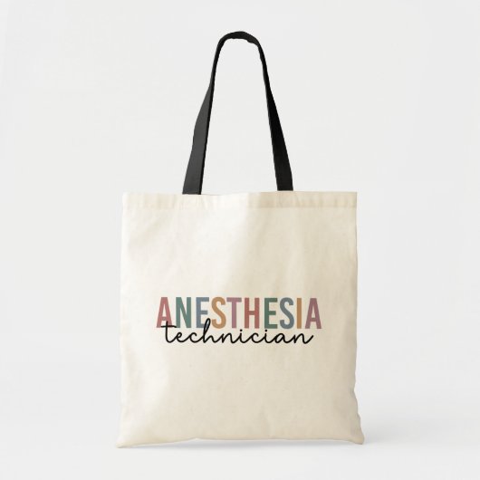 Anesthesie Technicus Retro anesthesie Tech Tote Bag (Voorkant)