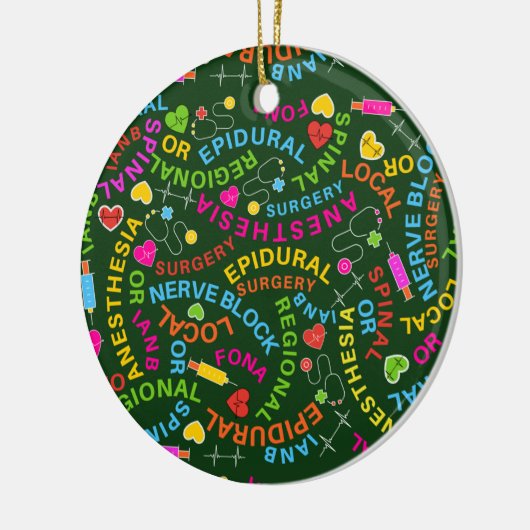 Anesthesie types keramisch ornament (Links)