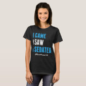 Anesthesie Verpleegkundige CRNA Anesthetist Assist T-shirt (Voorkant volledig)