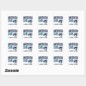 Anesthesiezorg Medisch Teamontwerp Vierkante Sticker (Vel)