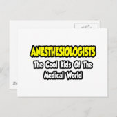 Anesthesiologen...Cool Kinder van Med World Briefkaart (Voorkant / Achterkant)
