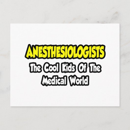 Anesthesiologen...Cool Kinder van Med World Briefkaart (Voorkant)
