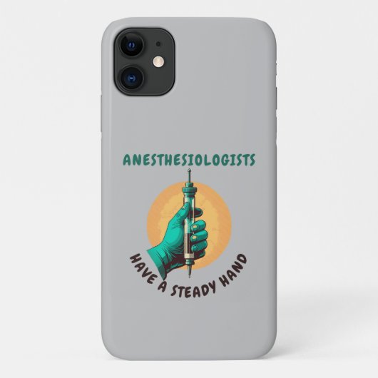 Anesthesiologen hebben een vaste hand, anesthesie Case-Mate iPhone case (Achterkant)