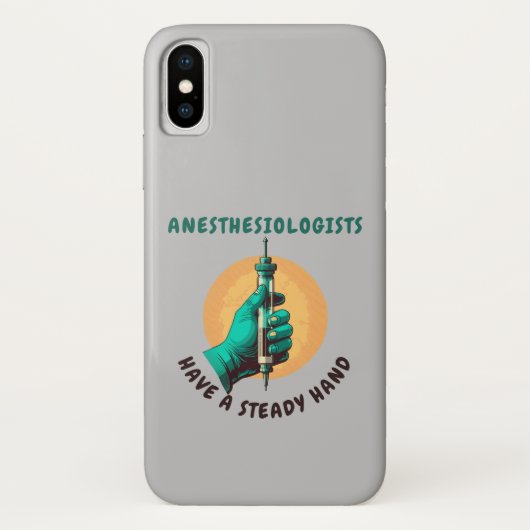 Anesthesiologen hebben een vaste hand, anesthesie Case-Mate iPhone case (Achterkant)