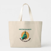 Anesthesiologen hebben een vaste hand, anesthesie grote tote bag (Achterkant)