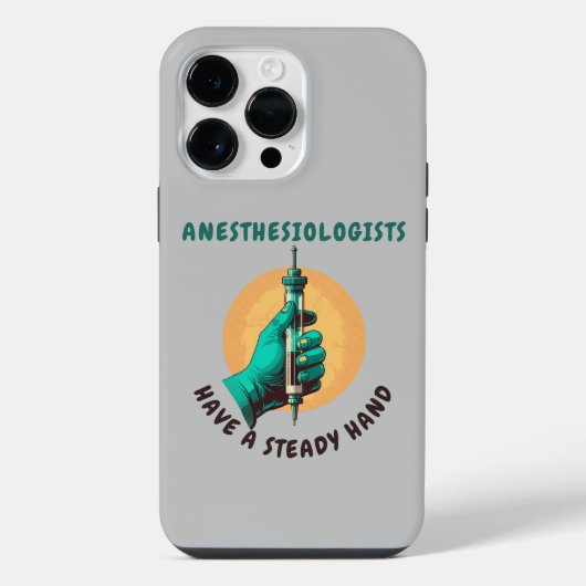Anesthesiologen hebben een vaste hand, anesthesie iPhone hoesje (Achterkant)