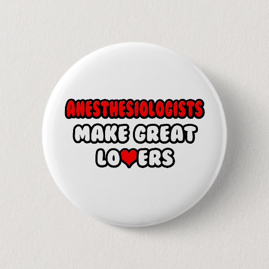 Anesthesiologen maken geweldige overvallen ronde button 5,7 cm (Voorkant)