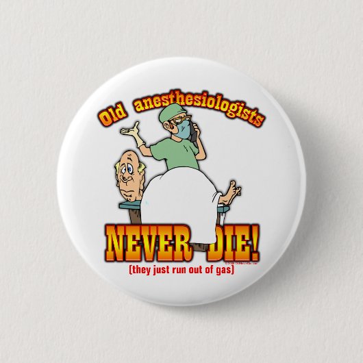 anesthesiologen ronde button 5,7 cm (Voorkant)