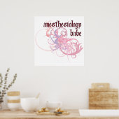 Anesthesiologie Babe Poster (Keuken)