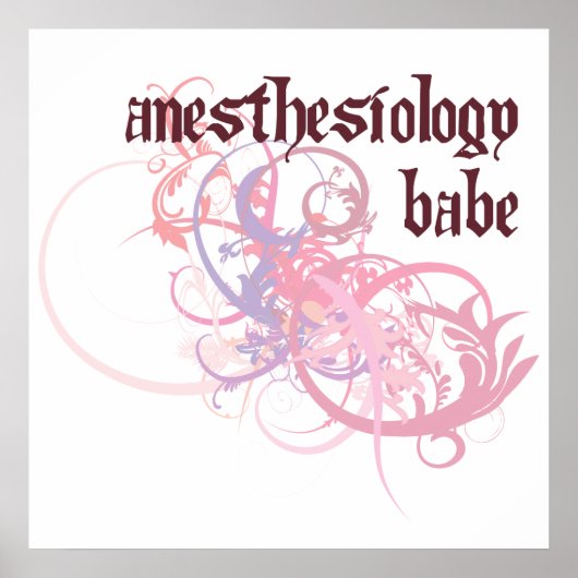 Anesthesiologie Babe Poster (Voorkant)