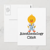 Anesthesiologie Briefkaart bij kuikens (Voorkant / Achterkant)