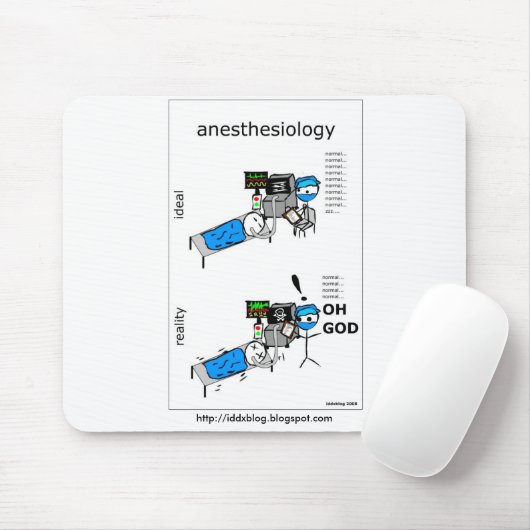 Anesthesiologie Comic Mousepad Muismat (Met muis)