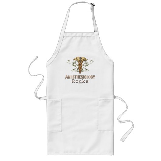Anesthesiologie Rocks Apron Lang Schort (Voorkant)