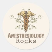 Anesthesiologie Rocks Stickers (Voorkant)