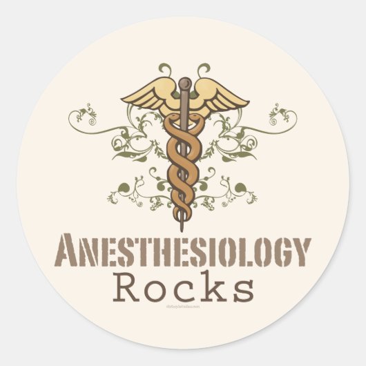 Anesthesiologie Rocks Stickers (Voorkant)