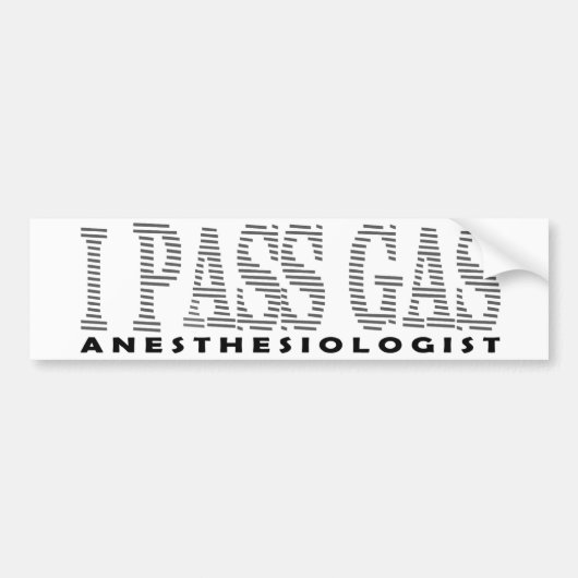 ANESTHESIOLOGIST-bumpersticker Bumpersticker (Voorkant)