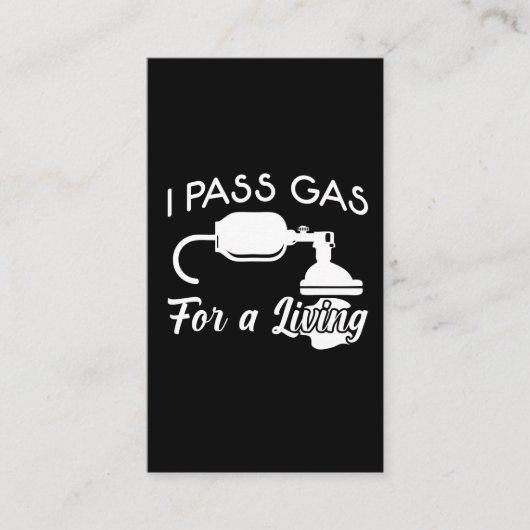 Anesthesioloog anesthesie Verpleegkundigen Gasthee Visitekaartje (Voorkant)