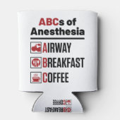 Anesthesioloog anesthesioloog Doctor Nurse Funny Blikjeskoeler (Achterkant)