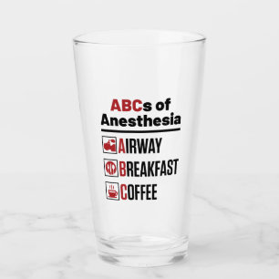 Anesthesioloog anesthesioloog Doctor Nurse Funny Glas